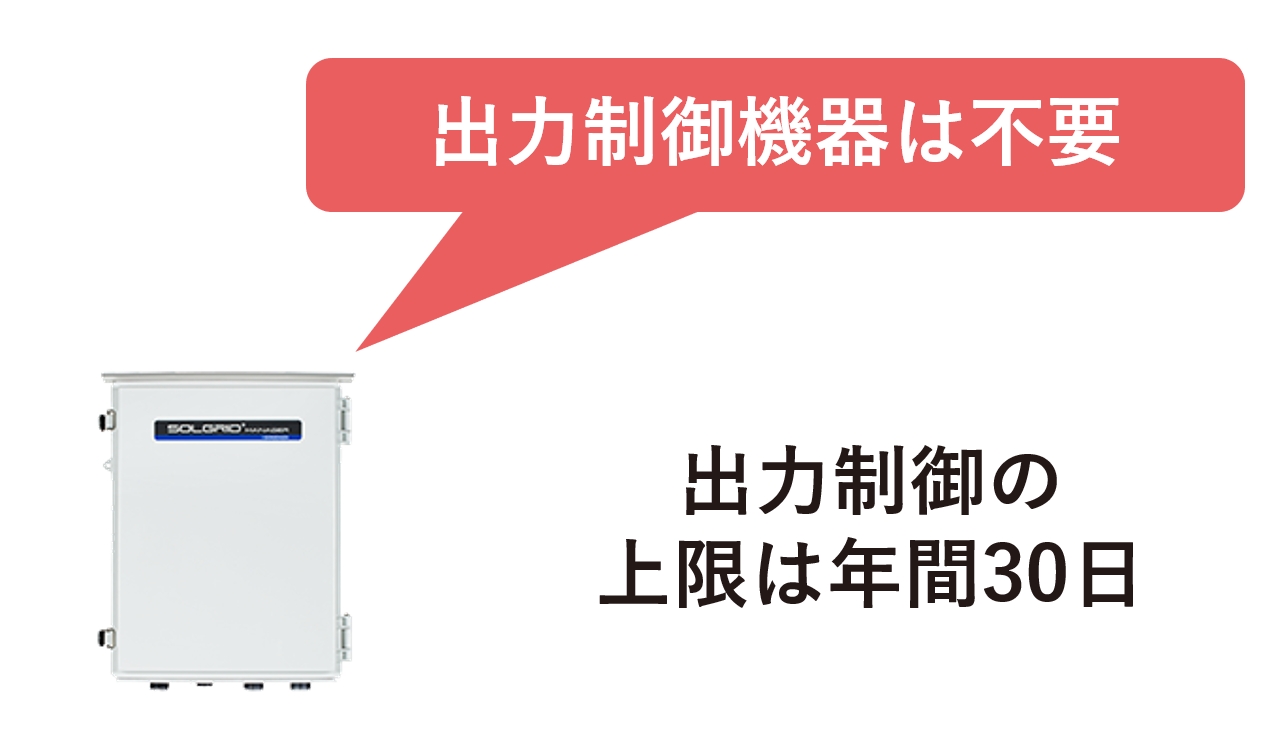 出力制御機器は不要