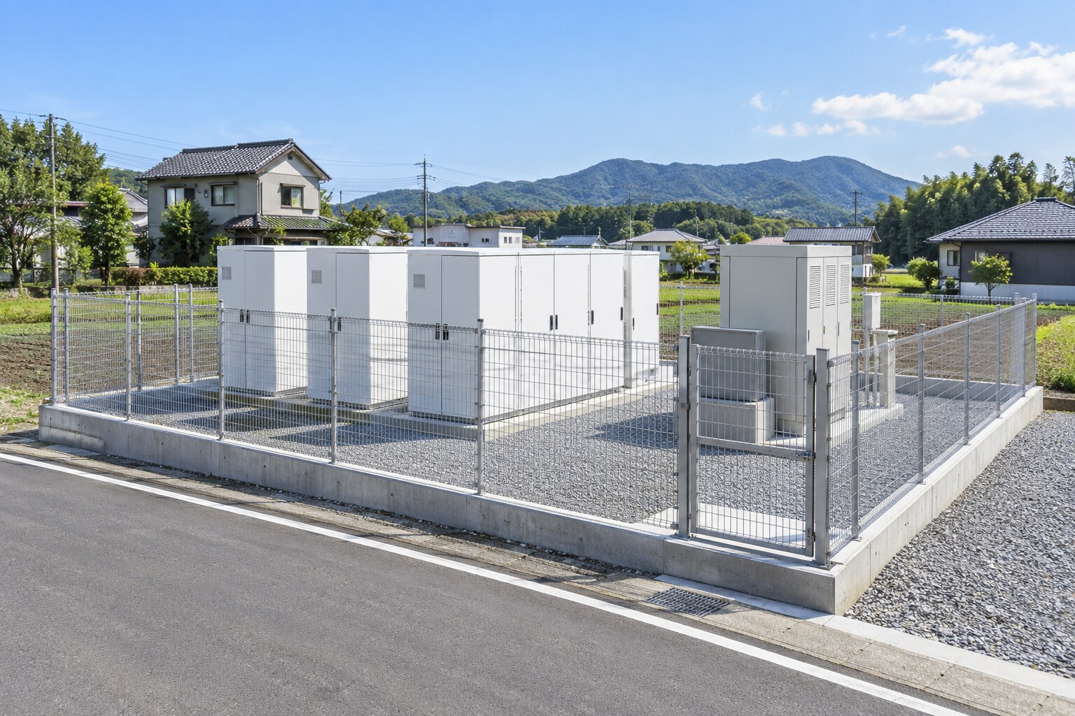 土地を活用した低圧系統用蓄電所